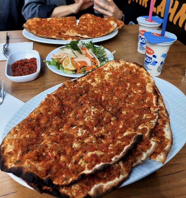 Lahmacun Turkish flatbread at Pide Point, Louisville