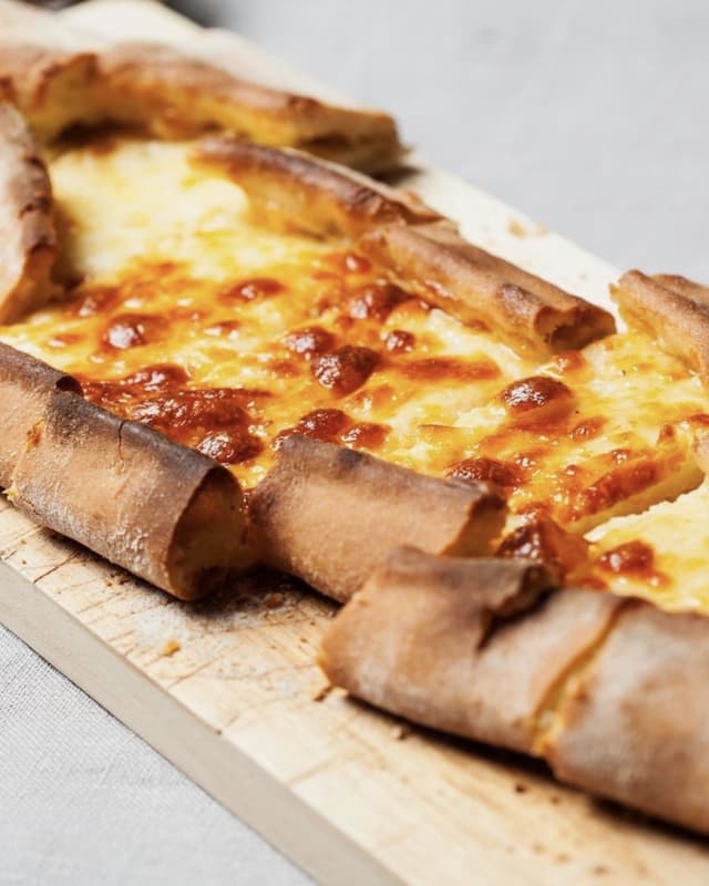 Peynirli cheese pide at Pide Point, Louisville