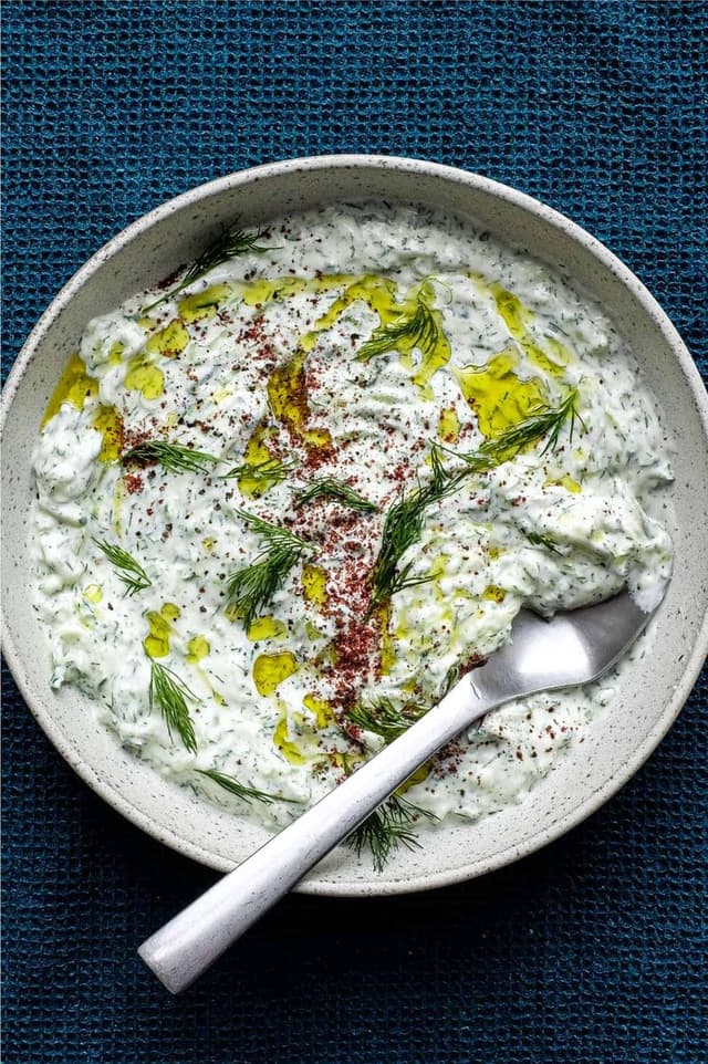 Cacık yogurt cucumber dip at Pide Point, Louisville