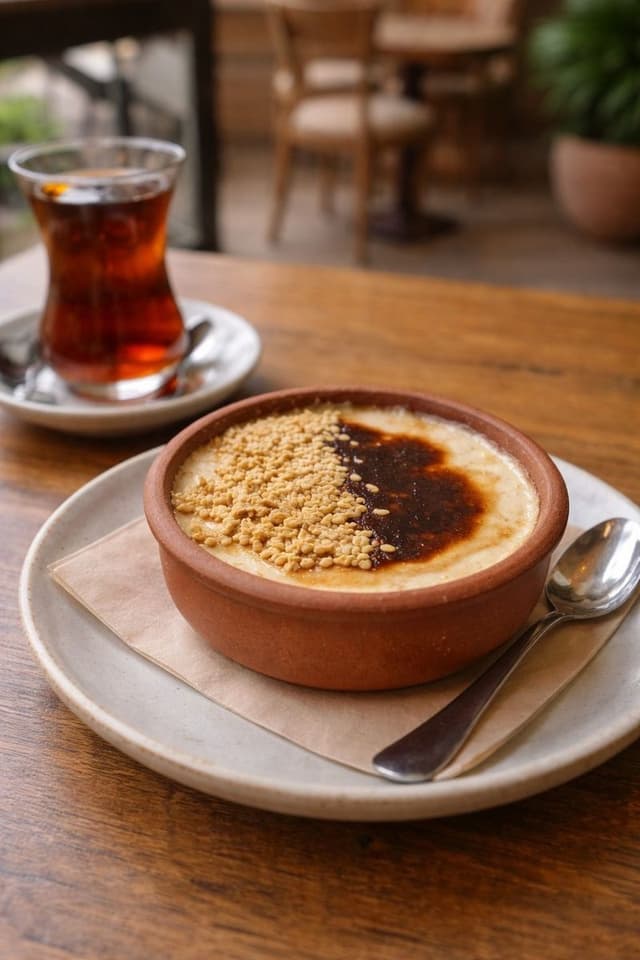 Sütlaç baked rice pudding at Pide Point, Louisville