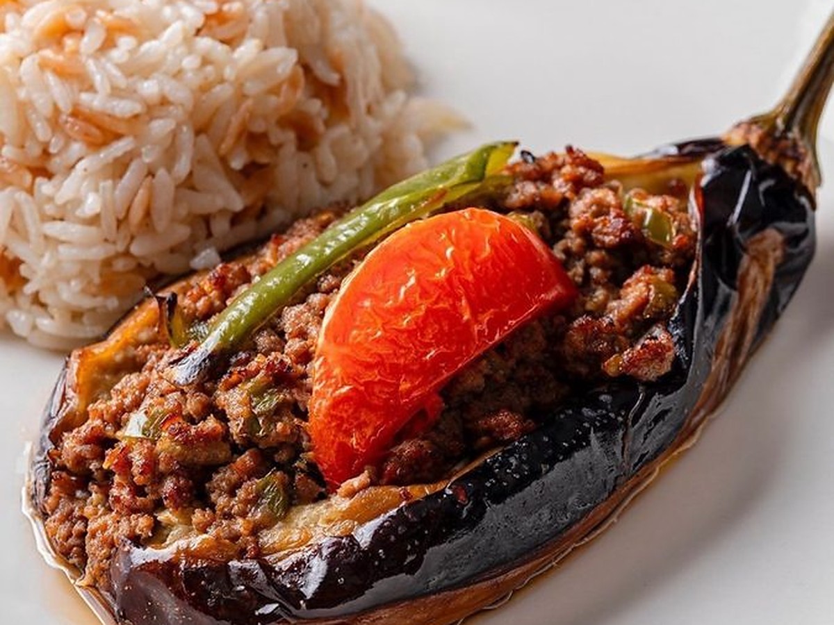 Karnıyarık stuffed eggplant at Pide Point, Louisville