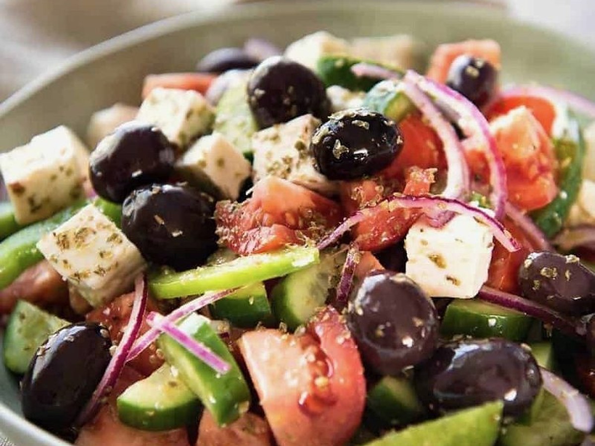 Greek salad at Pide Point, Louisville